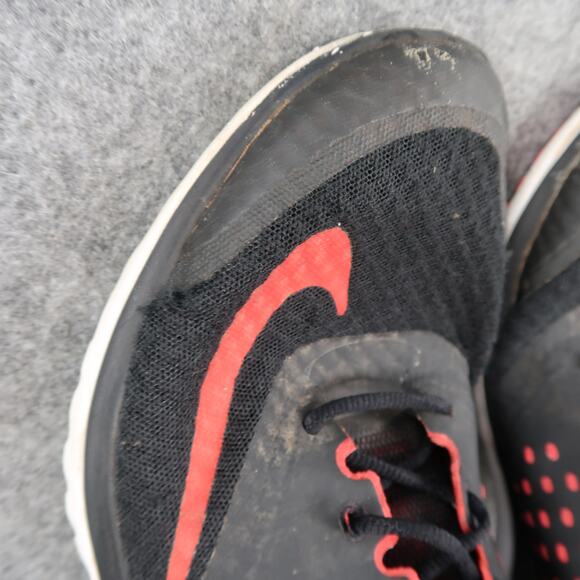 Nike Shoes Mens 11 Athletic Trainer FS Lite Run Sneakers Black Red Lightweight - Picture 9 of 14